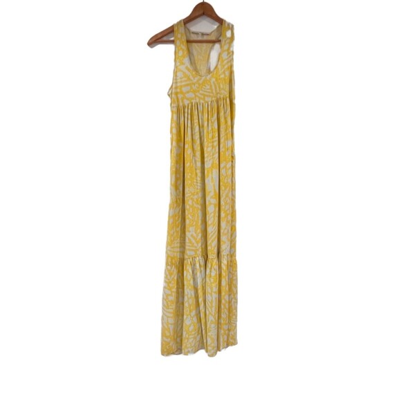Rachel Roy Yellow Maxi Dress Racerback Size 0 Rayon Summer Vacation - Picture 7 of 10